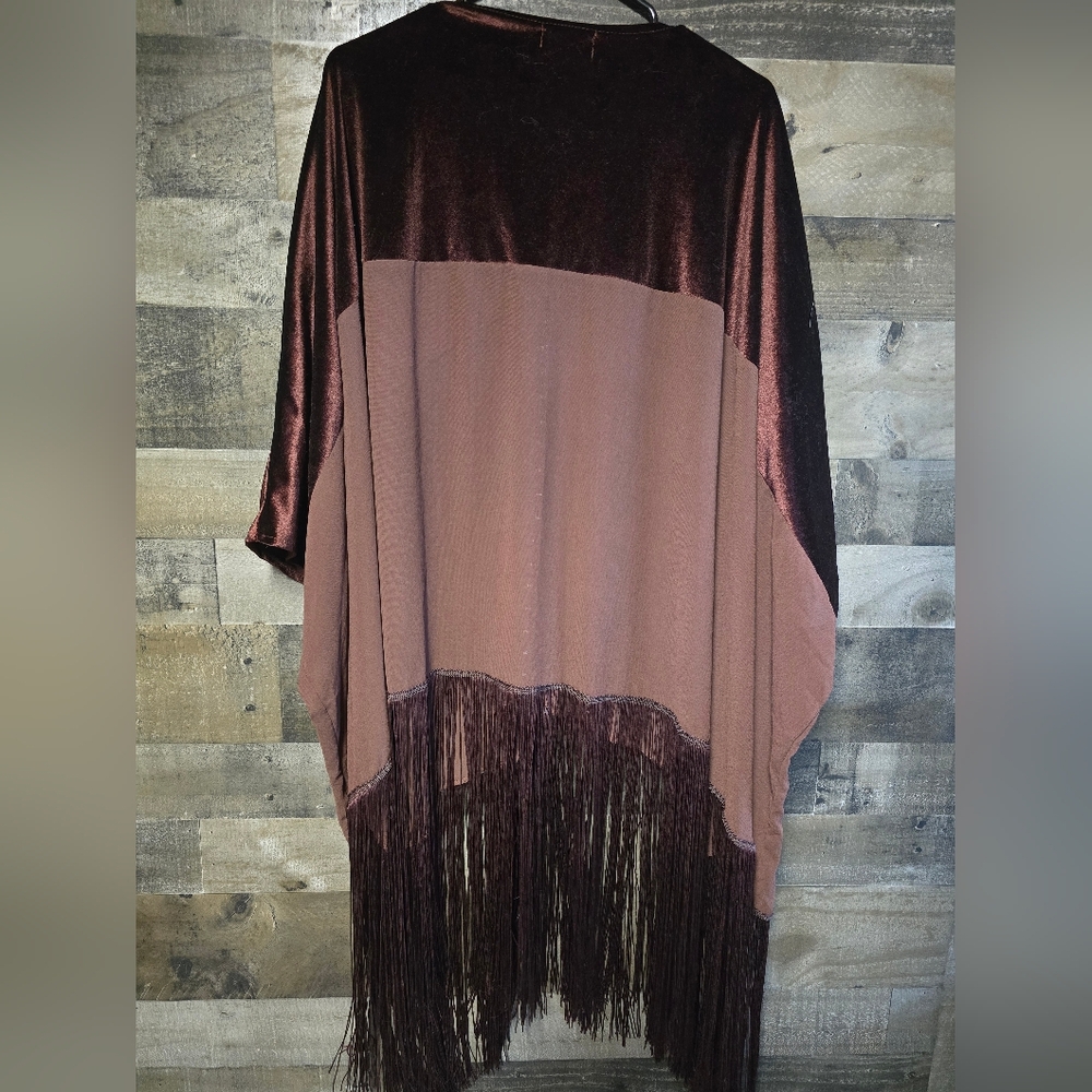 Free People Velvet Dreams Fringe Kimono - Picture 5 of 7